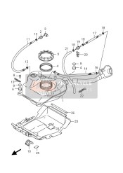 4427110G10, Cover, Fuel Tank Lower, Suzuki, 0